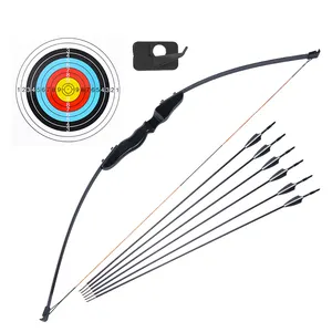 Portable Archery 40lbs Black Fiberglass bow limb Wooden Riser Takedown Shooting Hunting Wood Bow And Arrow Set