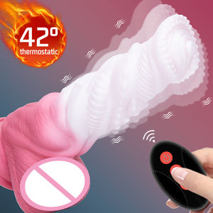 Vibrador de empuje con sensación de piel realista Estimulación del punto G Juguete sexual para adultos impermeable y recargable para mujeres - Product Image 1