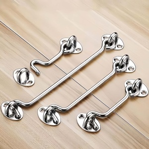 Heavy Duty Solid Stainless Steel <strong>Window</strong> Wind Hook Latch, Vintage Sash <strong>Window</strong> Security <strong>Catch</strong>, Windproof Holder Fastener - Product Image 4