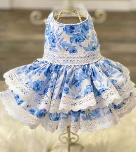 Vestido de Arnés para Perro, Vestido de Verano para Perro con <span class=keywords><strong>Nombre</strong></span> Bordado, Vestido de Novia para Perro Rosa, <span class=keywords><strong>Ropa</strong></span> de Cumpleaños para Perro, <span class=keywords><strong>Ropa</strong></span> para Mascotas - Product Image 4