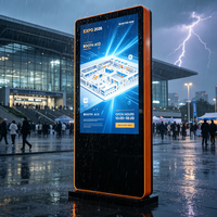 Affichage publicitaire extérieur LCD anti-âge résistant aux UV de 43, 55 et 65 pouces, fonctionnement stable toute saison, affichage publicitaire extérieur commercial