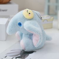 Peluche éléphant mignon HECION, peluche à grandes oreilles, adorable pendentif pour sac, décoration de la maison, parfait pour les cadeaux de couple