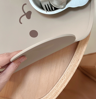 Napperons en silicone YDS pour enfants tout-petits aspiration bébé pour restaurants maison avec poches de capture de nourriture