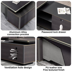 Moderna banca di fascia alta Hotel in legno mobili da ufficio scrivania capo tavolo di lusso CEO Executive scrivania da ufficio - Product Image 4