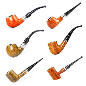 Briarwood Smoking Pipes 9mm Bent Type Handmade And Machine Made For Men Traditional Tobacco Pipe - Product Image 1