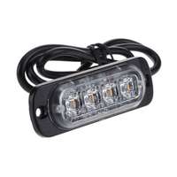 12V - 24V 4 LED-Not warnleuchten für Fahrzeuge LKW-Kühlergrill Blinklicht Licht leiste Blitzlicht lampe Ampel