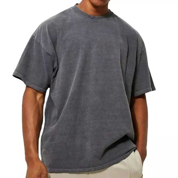 Mannen Leeg Outdoor O-hals Gewassen Tshirt Custom Bladerdeeg Print T-shirt Big Tall Grafische Print T-shirt