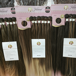 Extensions de <span class=keywords><strong>cheveux</strong></span> synthétiques tissées de haute qualité Julianna Organic Bio Protein Ombre Weave Bundle Packet avec closure - Product Image 6