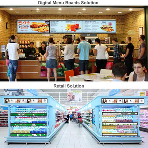 Siêu thị Kệ cạnh màn hình hiển thị <span class=keywords><strong>LED</strong></span> với độ phân giải 4K tùy chỉnh sọc quảng cáo thanh sử dụng công nghệ LVDS Stretch LCD thanh - Product Image 6