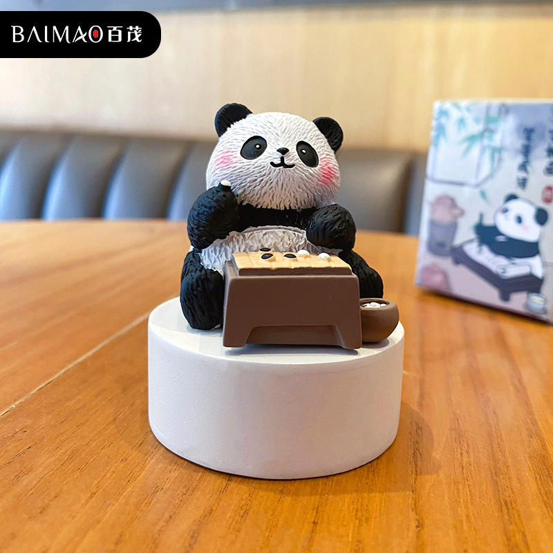 Original panda chinese style eight elegant ornaments - go