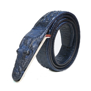 Großhandel Farbige Modische Design-Rindsleder-Spaltleder-Prägung Herren-Krokodilgürtel - Product Image 1