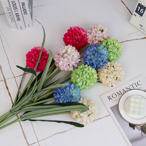 Fleurs artificielles en soie, chrysanthèmes à 2 têtes, grande boule, pour arrangements de salle de mariage et lieux événementiels - Naturel, pour la fête des mères et Noël - Product Image 5