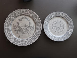 10 piezas de utensilios de cocina, vajilla, cuenco de hueso y plato, juego de cena, accesorios de cocina, juego de cena gris, cerámica occidental, China, 72 Uds. - Product Image 3