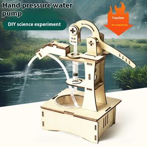 ชุดของเล่นวิศวกรรมวิทยาศาสตร์ทำจากไม้ขนาดเล็กปั๊มน้ำทำด้วยมือพัดลมประดิษฐ์ไม่มีแบตเตอรี่สำหรับฟิสิกส์ของนักเรียนระดับประถมศึกษา - Product Image 3