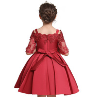 Nouvelles Robes de Princesse pour Enfants 2022 – Robe de Cérémonie en Satin pour Filles, 4 Couleurs, ODM, Écologique et Respirante