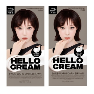 Nuovo Mijangsen ciao crema colore capelli caldo marrone scuro rimozione generale sale 2 pezzi Set sconto prezzo - Product Image 1