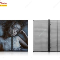 Écran LED transparent haute définition P3.91 P7.8 pour affichage vidéo publicitaire extérieur, écran LED transparent pour utilisation sur façade vitrée commerciale