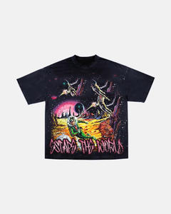 Top de diseño personalizado con estampado de logotipo Streetwear moda Casual hombres Camiseta 100% algodón serigrafiado de alta calidad - Product Image 2