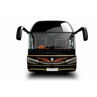 Autocar de luxe Tenglong avec toilettes et réfrigérateur, 51 places, bus diesel neuf pour les voyages et les trajets domicile-travail