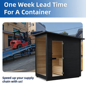 غرف ساونا خارجية اسكندنافية تعمل بحرق الخشب، مصنعة حسب الطلب - Product Image 3