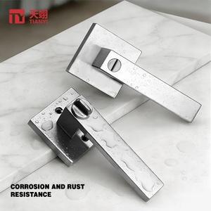 Manija de Palanca para Puerta de Baño/Recámara, para Privacidad, Puerta Interior, Manija de Cerradura Resistente - Product Image 4