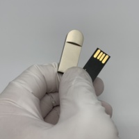 Pen drive mini logam 32gb 64gb 128gb, flash drive logam 2.0 3.0 usb pormo 4 gb 8 gb 16 gb