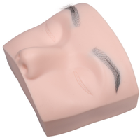 Tête de mannequin réaliste pour la pratique des extensions de cils et de sourcils avec cheveux injectés, nouveaux modèles de formation pour salons de beauté