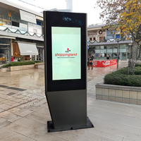 MWE 86 pouces support vertical FHD 4K Totem d'information numérique extérieur intelligent pour centre commercial écran d'affichage publicitaire Lcd