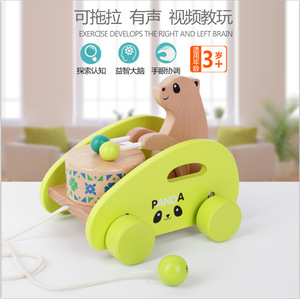 Factory Price Children Educational <strong>Toys</strong> <strong>Wooden</strong> <strong>Push</strong> and Pull <strong>Along</strong> <strong>Toys</strong> - Product Image 4