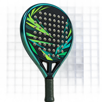 Raquette de tennis Padel Deluxe Series, design en forme de larme, aérodynamique, fibre de carbone intégrale 12K/18K, raquette de beach tennis 360g