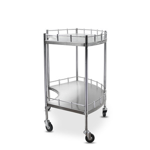 Carro de Hospital Curvo de Acero Inoxidable Heavenly Fullness de 200 cm, Carro de Tratamiento Dental para Quirófano, Extra Grande y Reforzado - Product Image 2