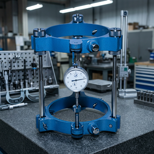 Compresómetro Longitudinal para Pruebas de Cilindros de Hormigón |   Medidor de Tensión (Cumple con ASTM C469 e IS 516) - Product Image 1