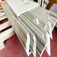 Marbre gris Aidibao poli et imperméable, découpé sur mesure pour les escaliers modernes et les panneaux muraux