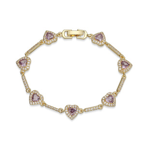 Bracciali di Lusso con Zirconi a Forma di Cuore per Donne, Gioielli di Alta Gamma - Product Image 5