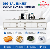 Imprimante jet d'encre UV intelligente pour couvercles d'emballages alimentaires jetables, kit de marquage par lots de logos et numéros pour conteneurs à repas
