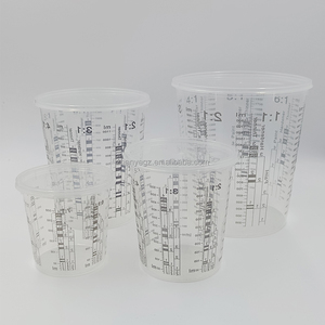 Venta al por mayor 1300ml 650ml 500ml 400ml 1000mL taza de mezcla de colores de plástico para pintura de automóviles taza de mezcla de detalles de automóviles - Product Image 2