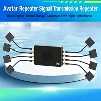 Amplificateur de signal FPV HD Walksnail Avatar Repeater 5.2G/5.8G avec antenne 7dBi et entrée d'alimentation 9V-26V pour tournage de films FPV longue portée avec drones
