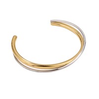 Brazalete Fanke de Acero Inoxidable 316L para Mujer, Joyería Moderna de Alta Gama, Novedades de Primavera 2025, Venta al Por Mayor
