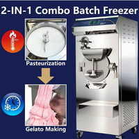 Máquina Comercial Multiprograma para Helado Duro, Pasteurizador de Acero Inoxidable, Congelador de Gelato por Lotes para Restaurantes