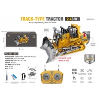 YIGONG Bulldozer RC en alliage 9 canaux 2,4 GHz à l'échelle 1/24, véhicule d'ingénierie télécommandé en métal, camion excavateur BC1045 BC1043/1047
