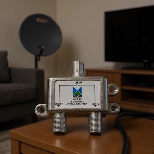 Divisor Coaxial Alcad Al1-02 de 2 Vías, 5-2300mHz, para Señal de TV Satelital - Product Image 3