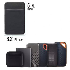 Mini sacoche portable en coton pour ordinateur portable avec accessoires numériques adhésifs, sac de rangement moderne et élastique pour souris et disque dur SSD - Product Image 2