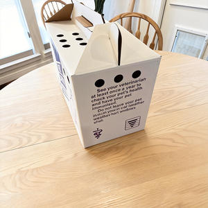 Nouvelle conception de boîte <span class=keywords><strong>d</strong></span>'emballage rigide recyclable pour fruits, en carton ondulé kraft, avec <span class=keywords><strong>d</strong></span>écoupe creuse, pour animaux - Product Image 4