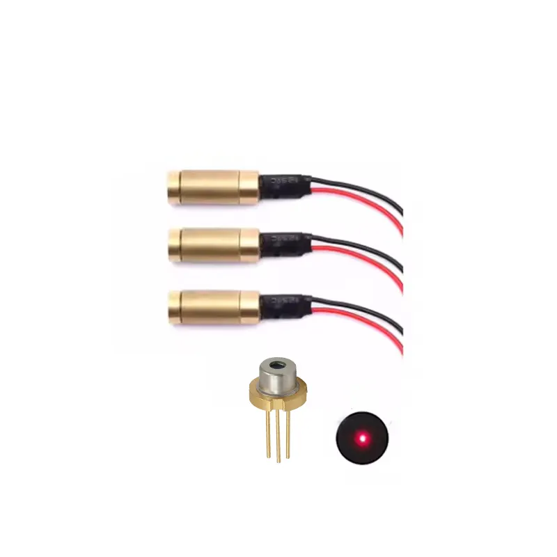 Mini módulo láser de 650nm de larga duración con conectores de diodo para diodos de tira LED