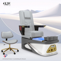 Fauteuil de pédicure spa de luxe moderne avec bain de pieds à jets magnétiques et massage intégré