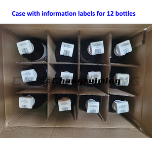 Scatole in Cartone Ondulato Portatili per Flaconi Medici con Etichette Informative per 12 Pezzi - Product Image 2