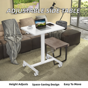 Höhenverstellbarer Umweltfreundlicher Langlebiger Moderner Metall-Beistelltisch Wohnzimmer Laptop-Tisch Anpassbarer Heimtisch Notebook-Nachttisch - Product Image 2