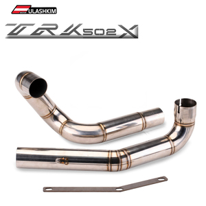 ท่อไอเสียแบบสวมสำหรับรถมอเตอร์ไซค์ <span class=keywords><strong>Benelli</strong></span> <span class=keywords><strong>Trk</strong></span> 502x <span class=keywords><strong>Trk</strong></span> 505 <span class=keywords><strong>X</strong></span> ท่อไอเสียแบบมีท่อเชื่อมต่อกลาง พร้อมตัวลดเสียง Db Killer และระบบไอเสีย - Product Image 5