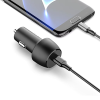 Chargeur de voiture USB PD 30W, charge rapide à haute vitesse 30W pour iPhone, pour Samsung, chargeur à forte compatibilité