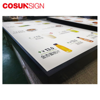 Cadre d'affiche en aluminium de boîte à lumière de la publicité de l'intense luminosité LED d'usine en gros pour des affichages de textile et de tissu